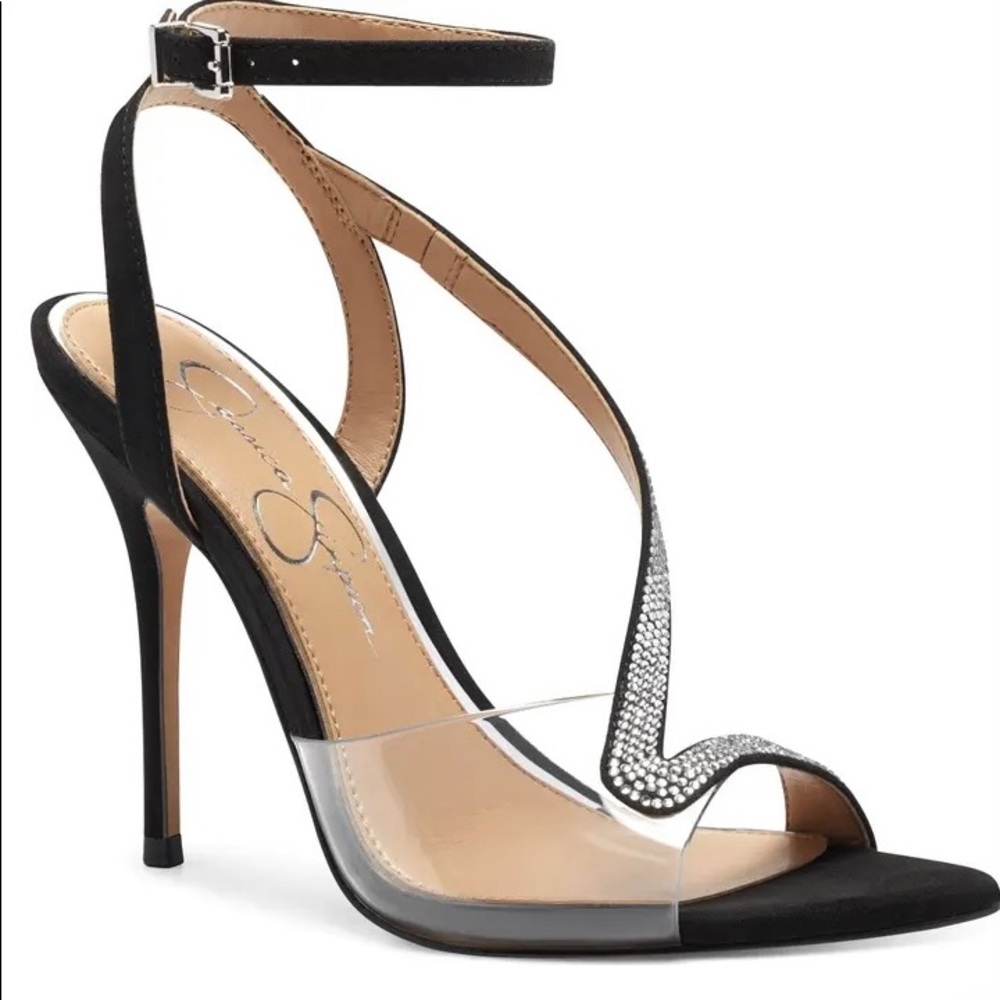 Jessica Simpson Whitley Ankle Strap Sandal Black 6.5